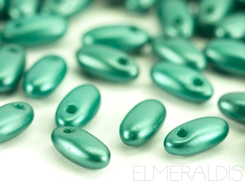 6mm Rizo Beads Pastel Emerald petrol 10g