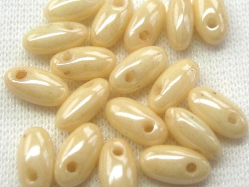 6mm 10g Rizo Beads Champagne Luster