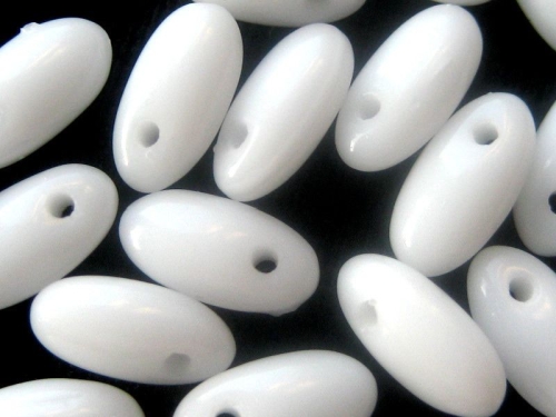 6mm 10g Rizo Beads Chalk White weiss