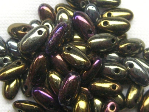 6mm 10g Rizo Beads Iris Brown