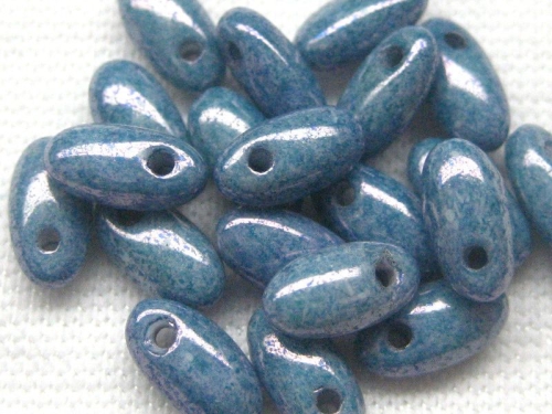 6mm 10g Rizo Beads Baby Blue Luster