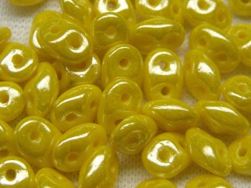 10g Super Duos Luster Yellow Opaque Limon gelb