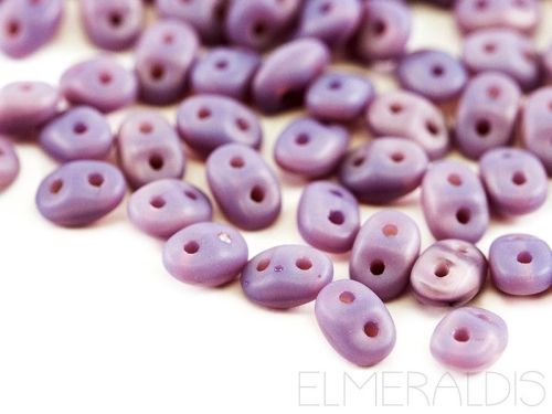 SuperDuos Opal Violett Milky Amethyst Matte Frosted lila 10g