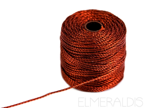 S-LON TEX210 Bead Cord Mahogany dunkelbraun 70m