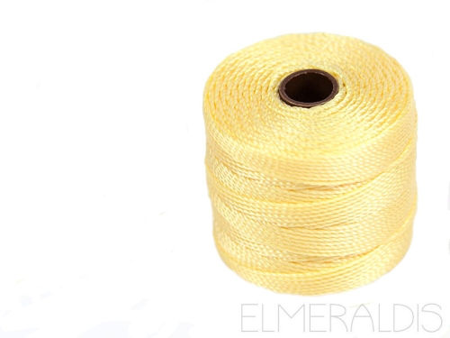 S-LON TEX210 Bead Cord Pale Yellow hellgelb 70m