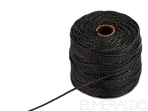 S-LON TEX400 Heavy Macrame Black Schwarz Jet 32m