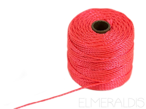 S-LON TEX400 Heavy Macrame Bright Coral rot 32m