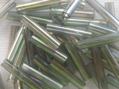 9mm Stiftperlen TOHO Transparent Rainbow Gray 10g