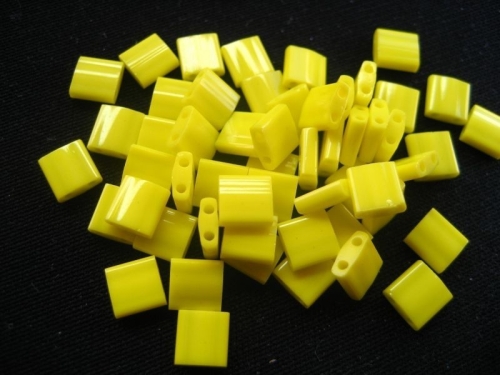 5g Miyuki Tila Beads Opaque Yellow
