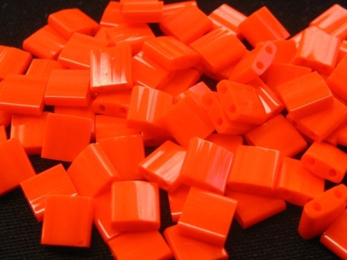 5g Miyuki Tila Beads Opaque Orange