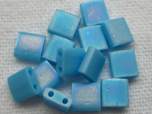 5g Miyuki Tila Beads Matte Opaque Blue Turquois...