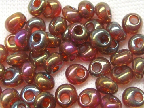 3mm 10g TOHO Magatama Gold Luster Dark Topaz