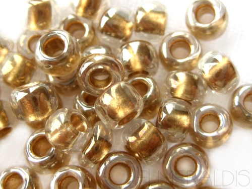 11/0 Demi Rounds TOHO Gold Lined Crystal 5g