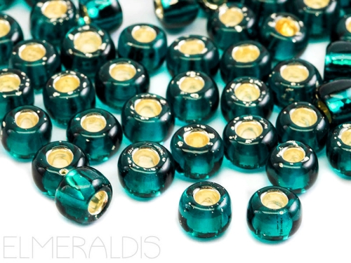 3/0 Rocailles TOHO Silver Lined Teal blau Petrol Capri 10g