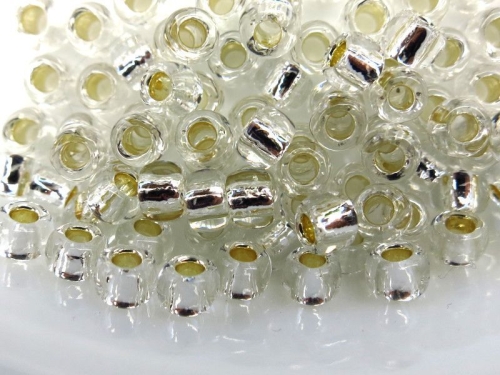 6/0 Rocailles TOHO Silver Lined Crystal 10g