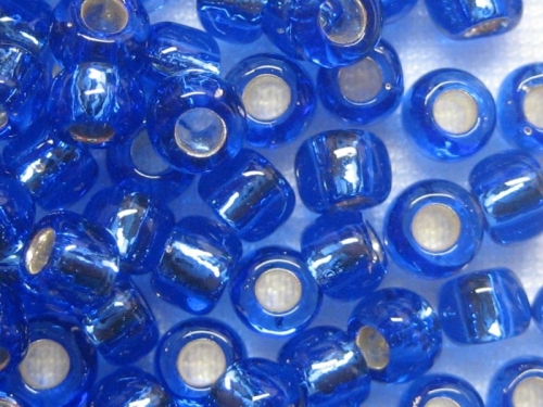 6/0 10g TOHO Rocailles Silver Lined Sapphire