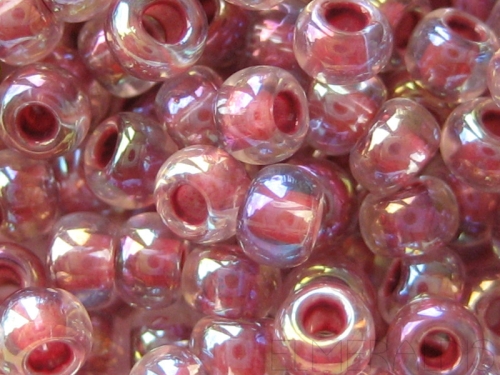 6/0 TOHO Rocailles Rainbow Crystal Strawberry 10g