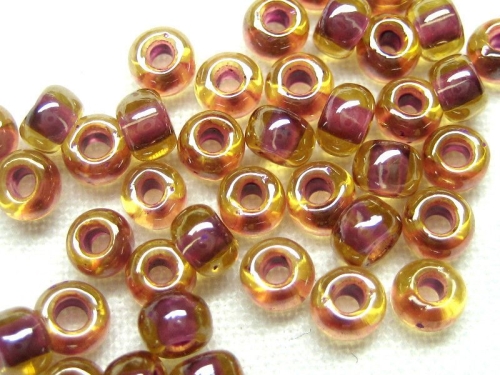 6/0 Rocailles TOHO Light Topaz Pink Lined 10g