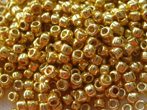 6/0 Rocailles TOHO PF Galvanized Starlight goldfarben Metallic 10g