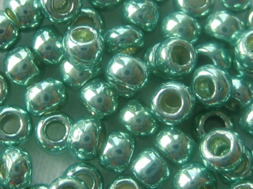 6/0 Rocailles TOHO PF Galvanized Green Teal Metallic grün 10g