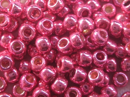 6/0 Rocailles TOHO PF Galvanized Orchid Metallic pink 10g