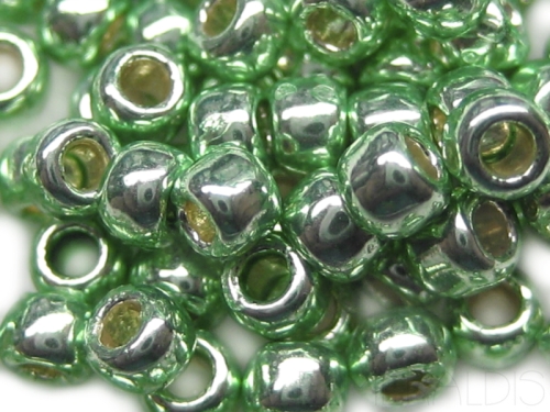 6/0 Rocailles TOHO PF Galvanized Mint Green Metallic mintgrün 10g