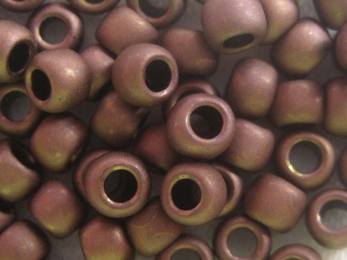 8/0 10g TOHO Rocailles Frost Dark Bronze