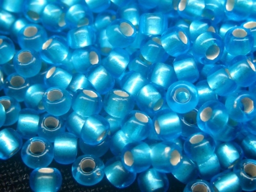 8/0 10g TOHO Rocailles Frost Dark Aquamarine