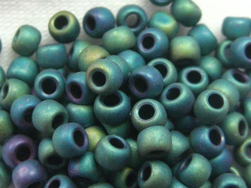 8/0 10g TOHO Rocailles Matte Color Iris Teal