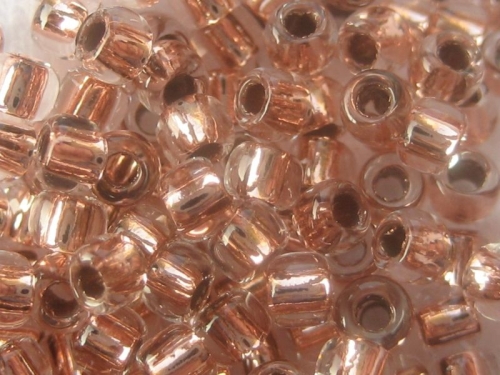 8/0 10g TOHO Rocailles Copper Lined Crystal