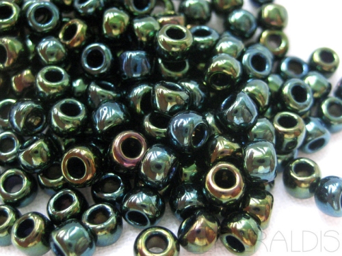 8/0 10g TOHO Rocailles Metal Iris Green Brown