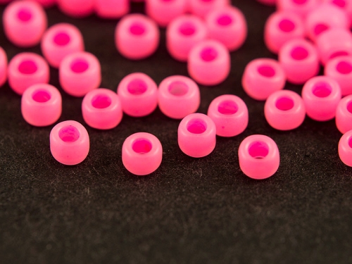 8/0 Rocailles TOHO Ceylon Frosted Hot Pink Neon rosa 10g