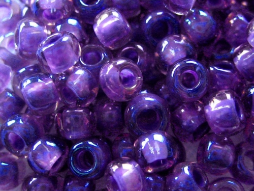 8/0 Rocailles TOHO Rainbow Rosaline Opaque Purple violett lila 10g