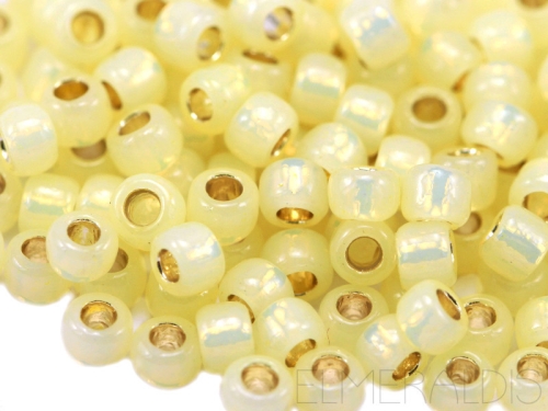 8/0 Rocailles TOHO PF Silverlined Milky Jonquil hellgelb 10g