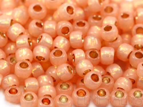 8/0 Rocailles TOHO PF Silverlined Milky Peach lachs rose 10g