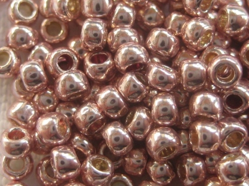 8/0 10g TOHO Rocailles PF Galvanized Sweet Blush