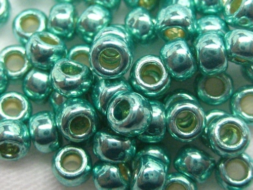 8/0 10g TOHO Rocailles PF Galvanized Green Teal