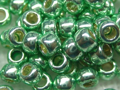8/0 10g TOHO Rocailles PF Galvanized Mint Green