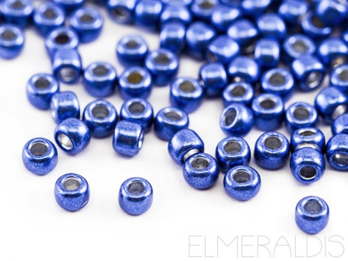 8/0 Rocailles TOHO Hybrid ColorTrends Metallic Riverside dunkelblau 10g