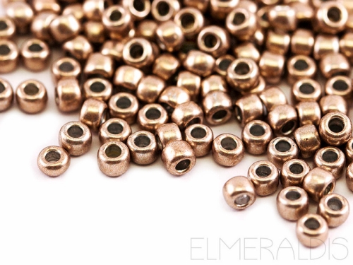 8/0 Rocailles TOHO Hybrid ColorTrends Metallic Hazelnut hellbraun 10g