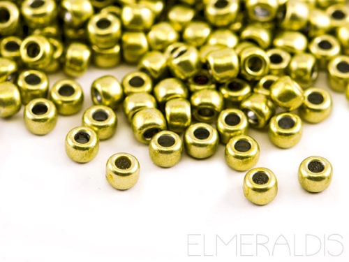 8/0 Rocailles TOHO Hybrid ColorTrends Metallic Primrose Yellow  hellgrün 10g