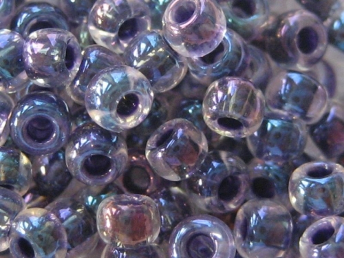 11/0 10g TOHO Rocailles Rainbow Crystal Tanzanite Lined