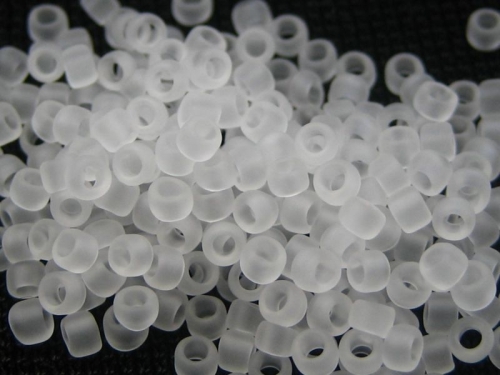 11/0 Rocailles TOHO Frosted Crystal Kristall Matte 10g