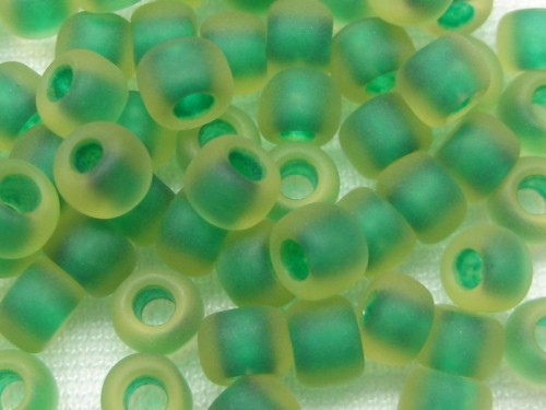 11/0 Rocailles TOHO Frosted Jonquil Emerald 10g