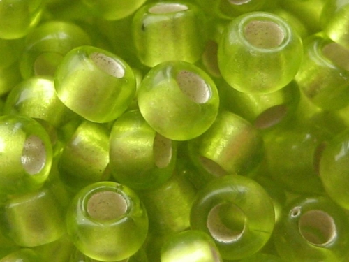 11/0 10g TOHO Rocailles Silv. Frost Lime Green