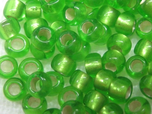 11/0 10g TOHO Rocailles Silverlined Frost Peridot