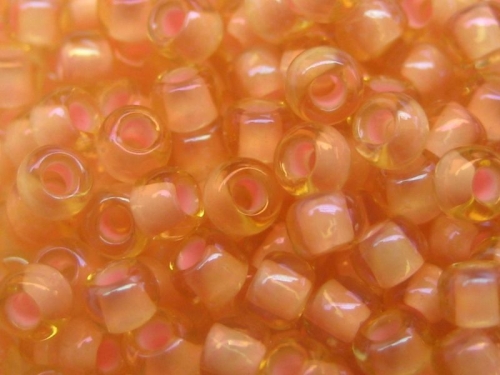 11/0 10g TOHO Rocailles Light Topaz Peach Lined