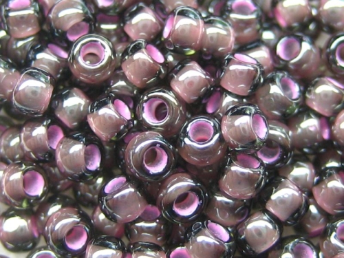 11/0 10g TOHO Rocailles Black Diamond Pink
