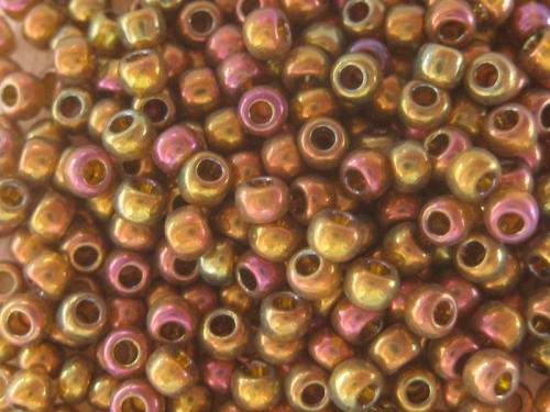11/0 10g TOHO Rocailles Gold Luster Dark Topaz