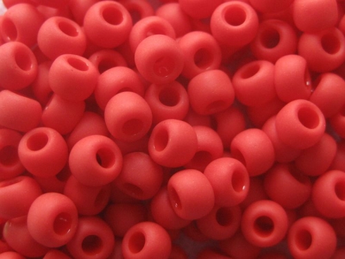 11/0 10g TOHO Rocailles Opaque Frost Pepper Red